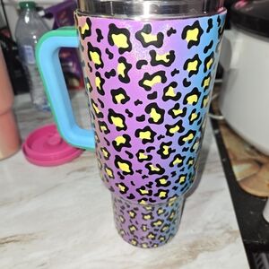 Colorful Leopard Print Tumbler